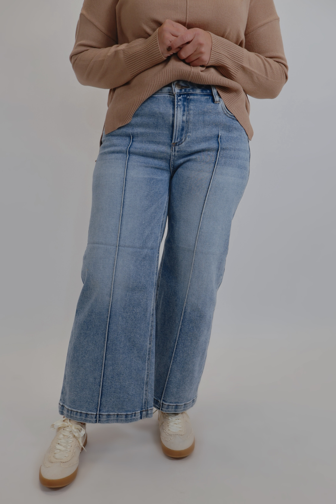 Jean court à plis Margo