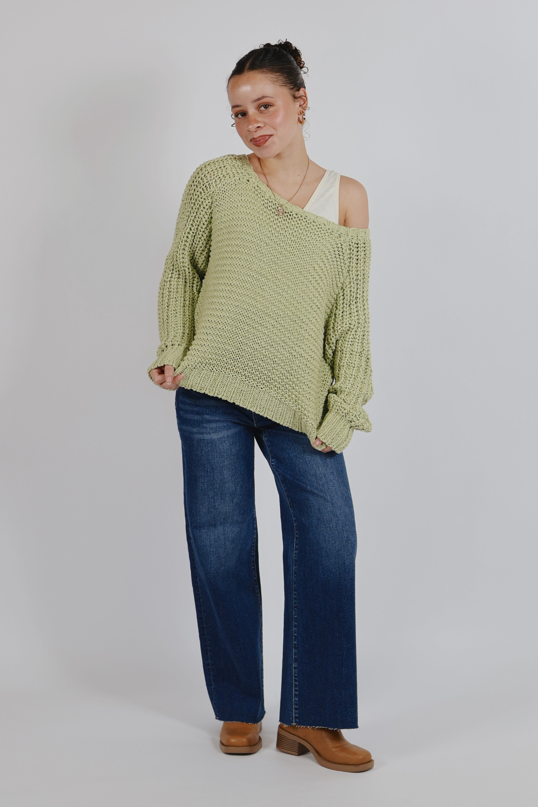 Pull en crochet Pistachio Breeze