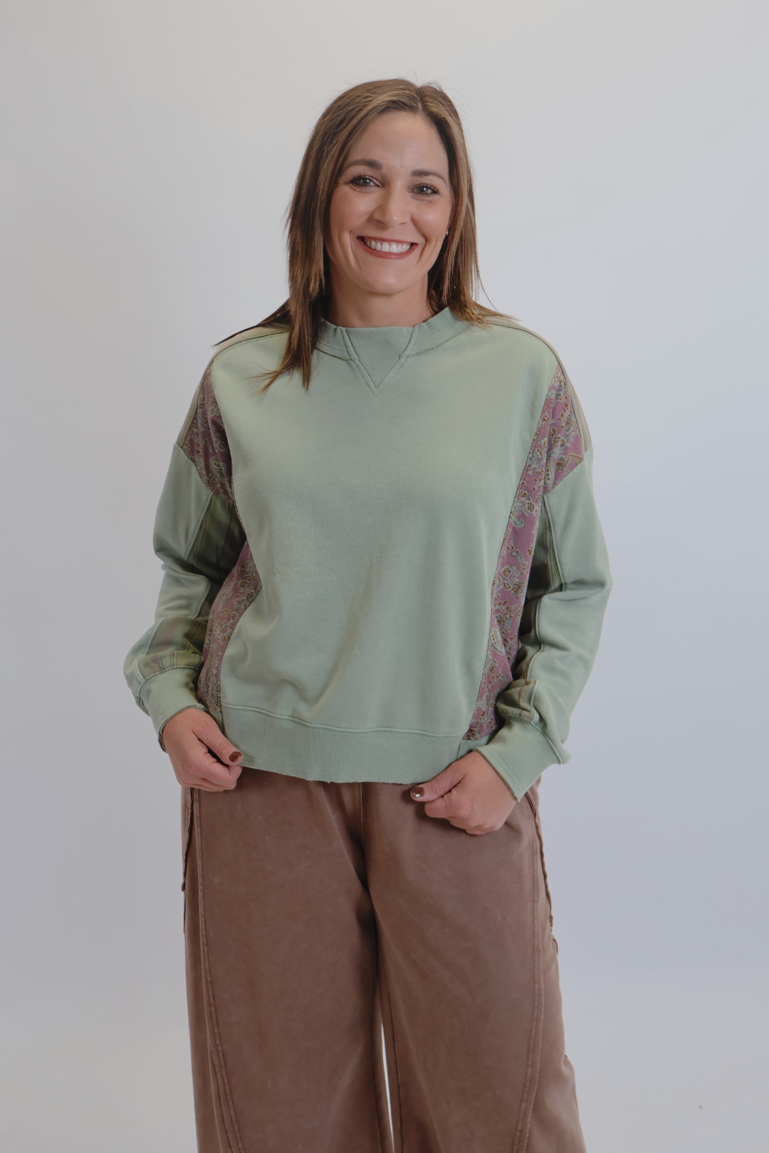 Pull-over Sage Patchwork Dream