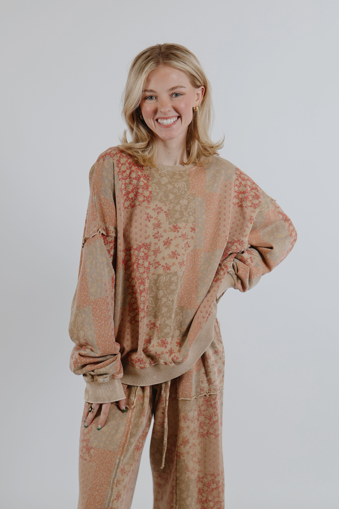 Pull patchwork Soft Bloom