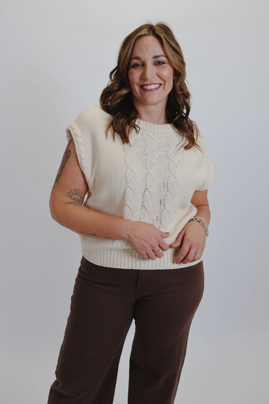 Pull torsadé luxe automne